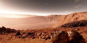 Mars surface close to equator