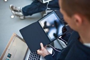 Frederik Rosberg, a student at a military academy in Denmark, purchased an iPad on holiday in New York City.  The release of the iPad was a large factor in his decision to visit the United States.  Rosberg says, "Apple products should be release all around the world at the same time.  It's not fair that the United States gets them months ahead of the rest of the world."  He also notes that iTunes does not offer movies and television shows internationally.  "I'm pissed, but glad to have an iPad," Rosberg concludes.

CREDIT: Bryan Derballa/Wired.com