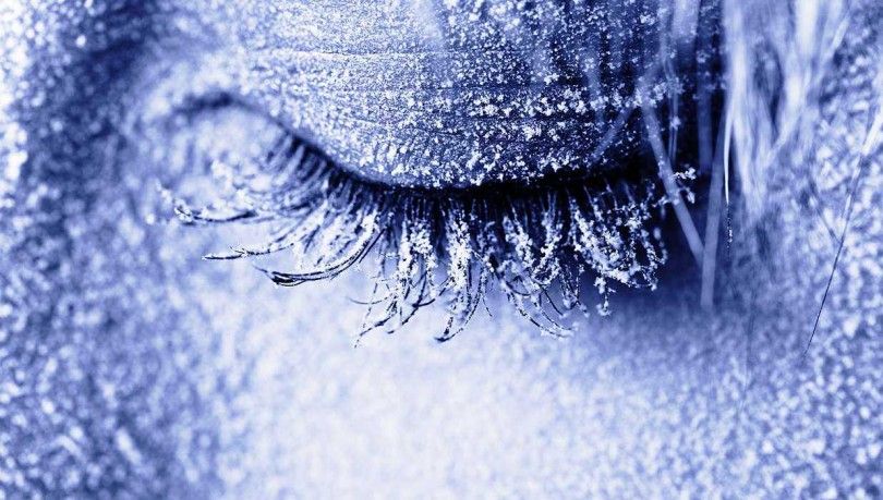крионика заморозка девушка глаз зима холод