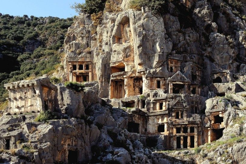 Мира история Турция замок город развалины