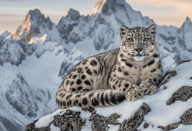 снежный барс животные природа горы