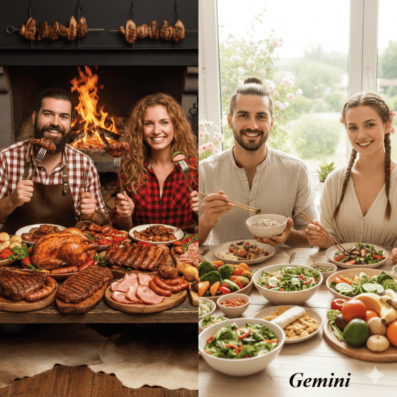 мясоеды вегетарианцы еда питание