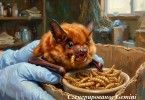 красная летучая мышь