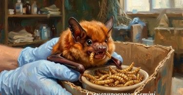 красная летучая мышь